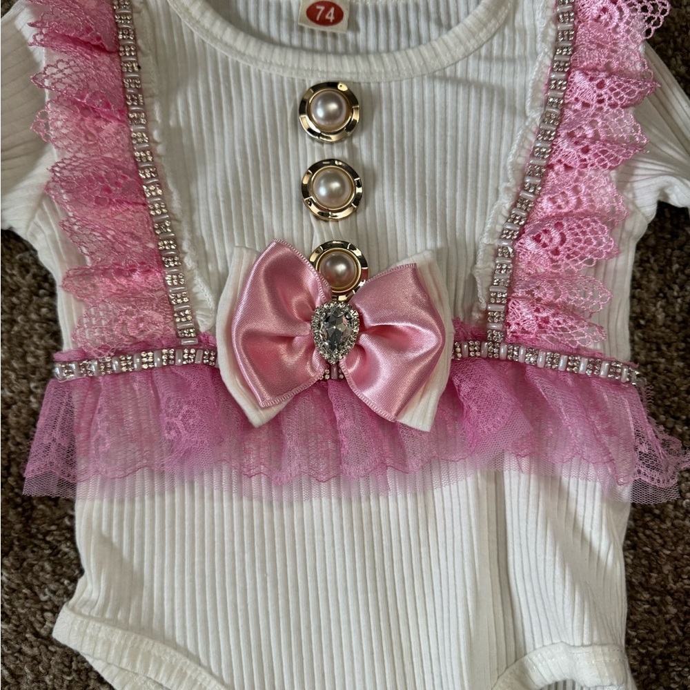 Custom made baby girl outfit